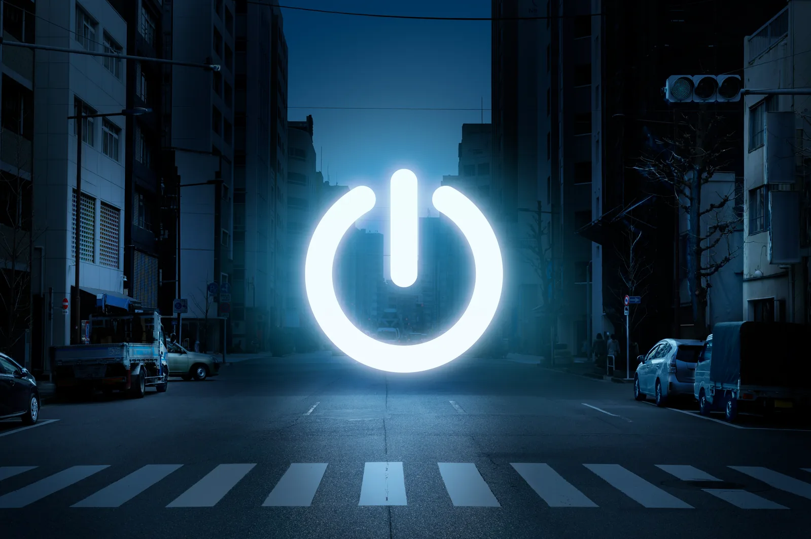 Verdunkelte Erde als Sinnbild für Blackout und Krisenvorsorge – Secure Standards Ratgeber